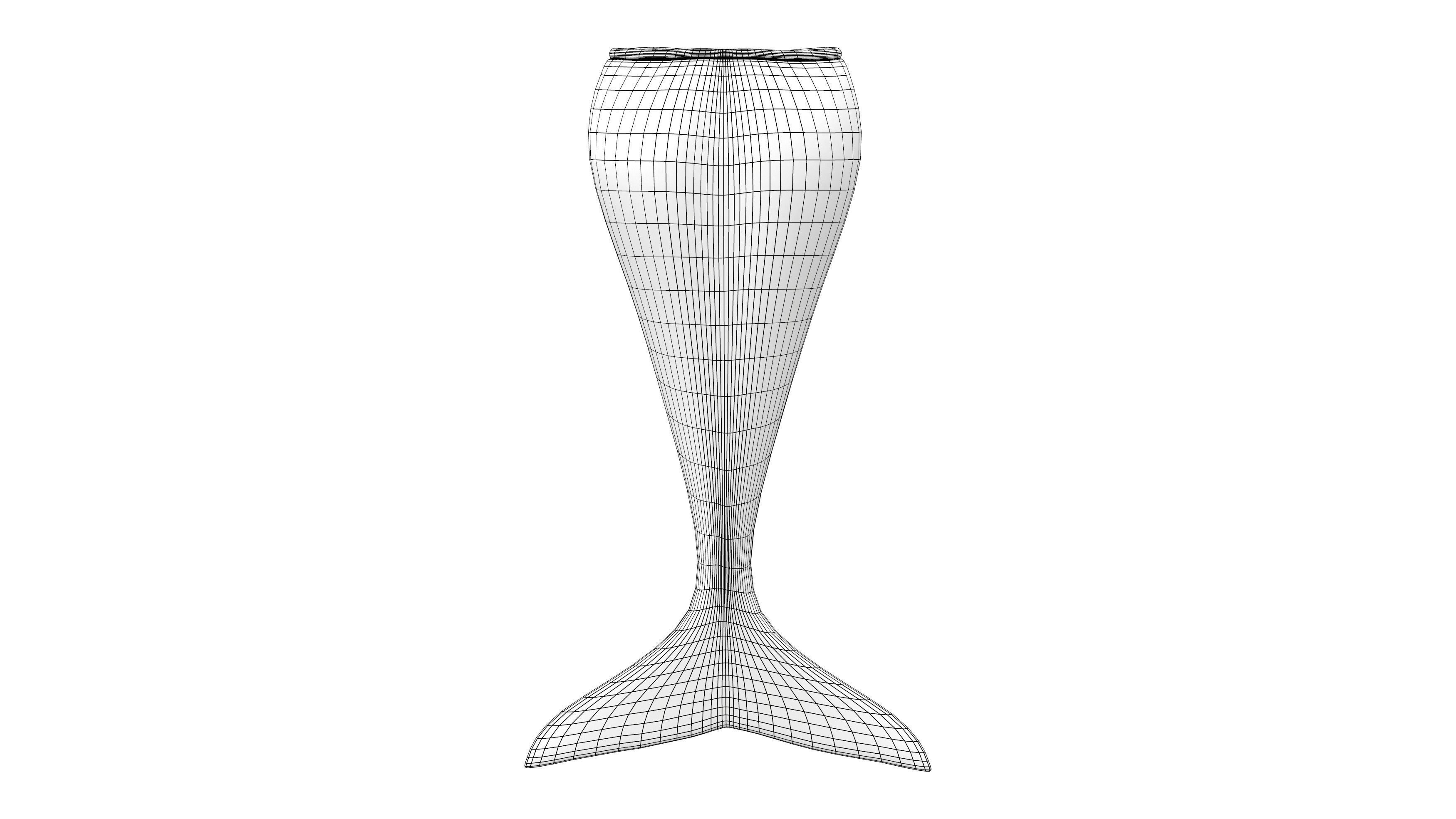 Mermaid Tail Low-poly 3D model_7