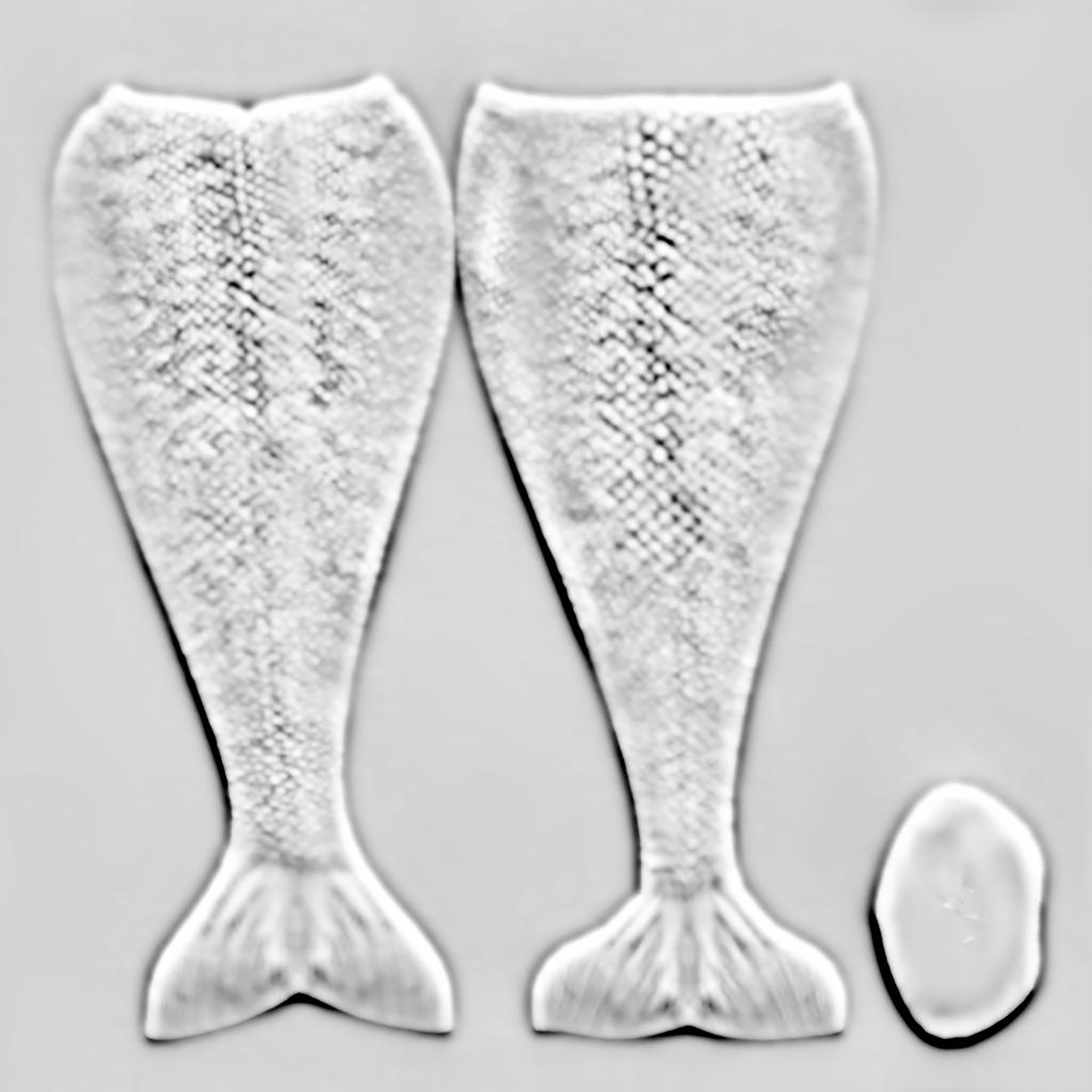 Mermaid Tail Low-poly 3D model_15