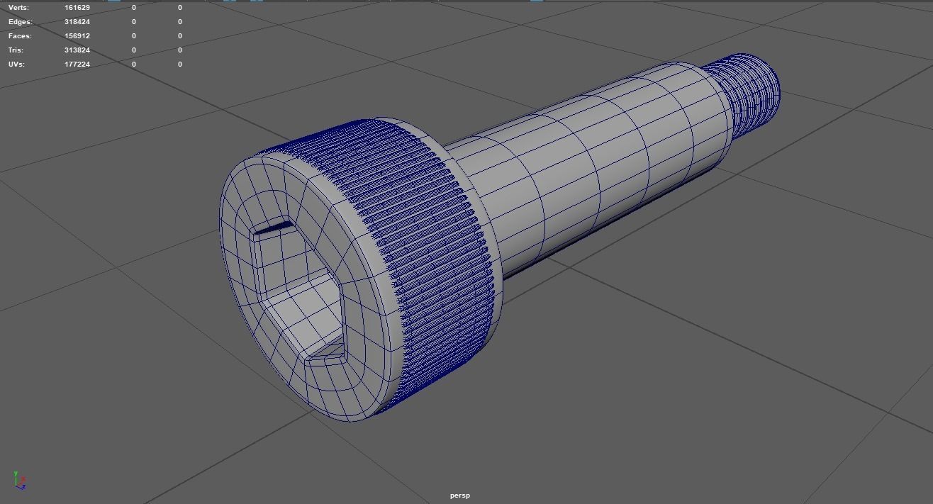 Shoulder Bolts 3D Model 3D model_12