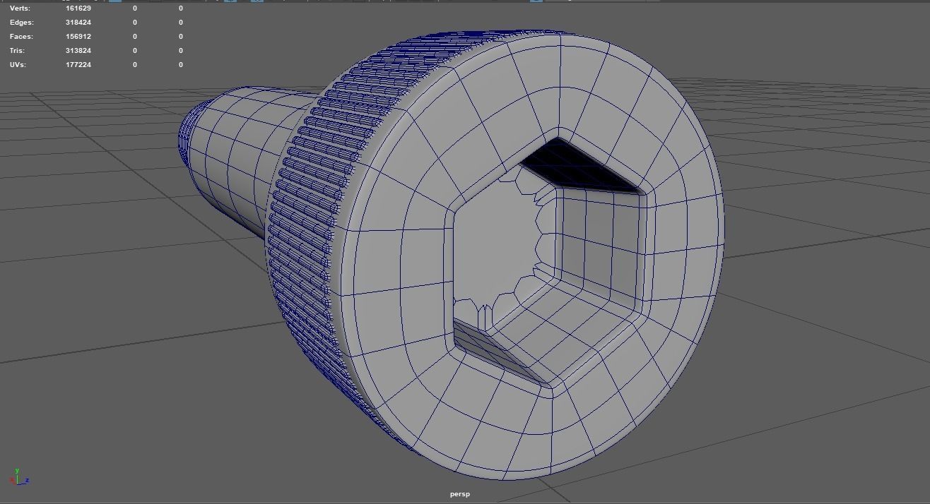 Shoulder Bolts 3D Model 3D model_10
