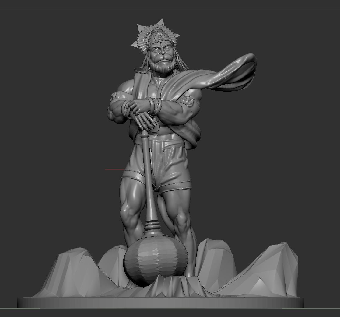 Hanuman 3D print model_1