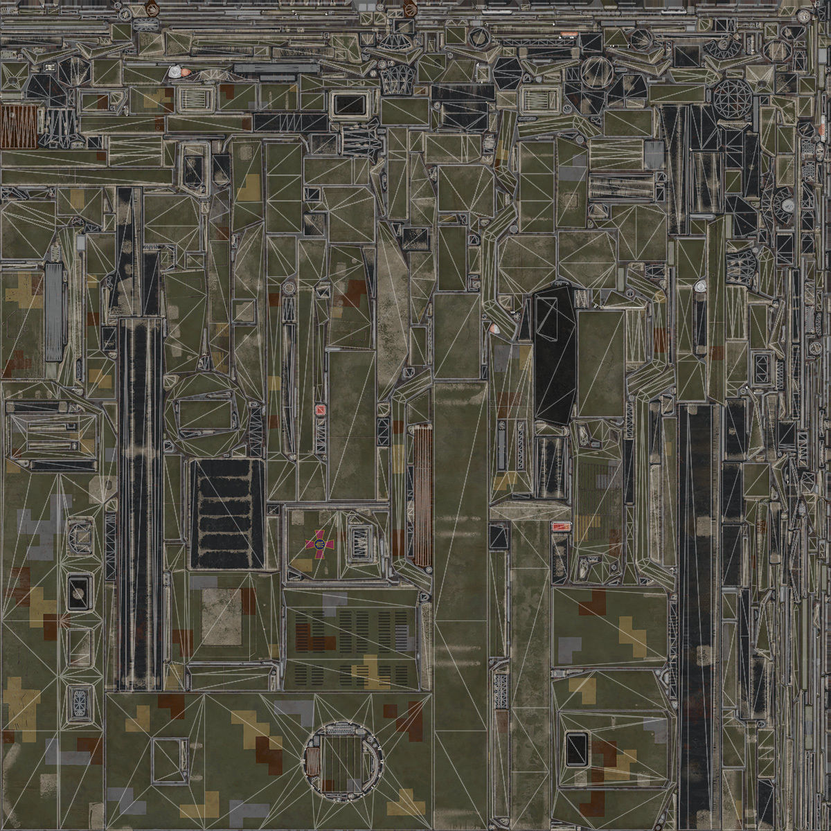 KrAZ Shrek and Fiona MPV Low-poly 3D model_22