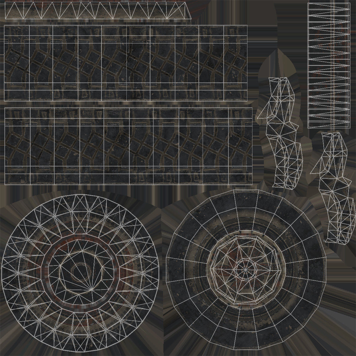 KrAZ Shrek and Fiona MPV Low-poly 3D model_26