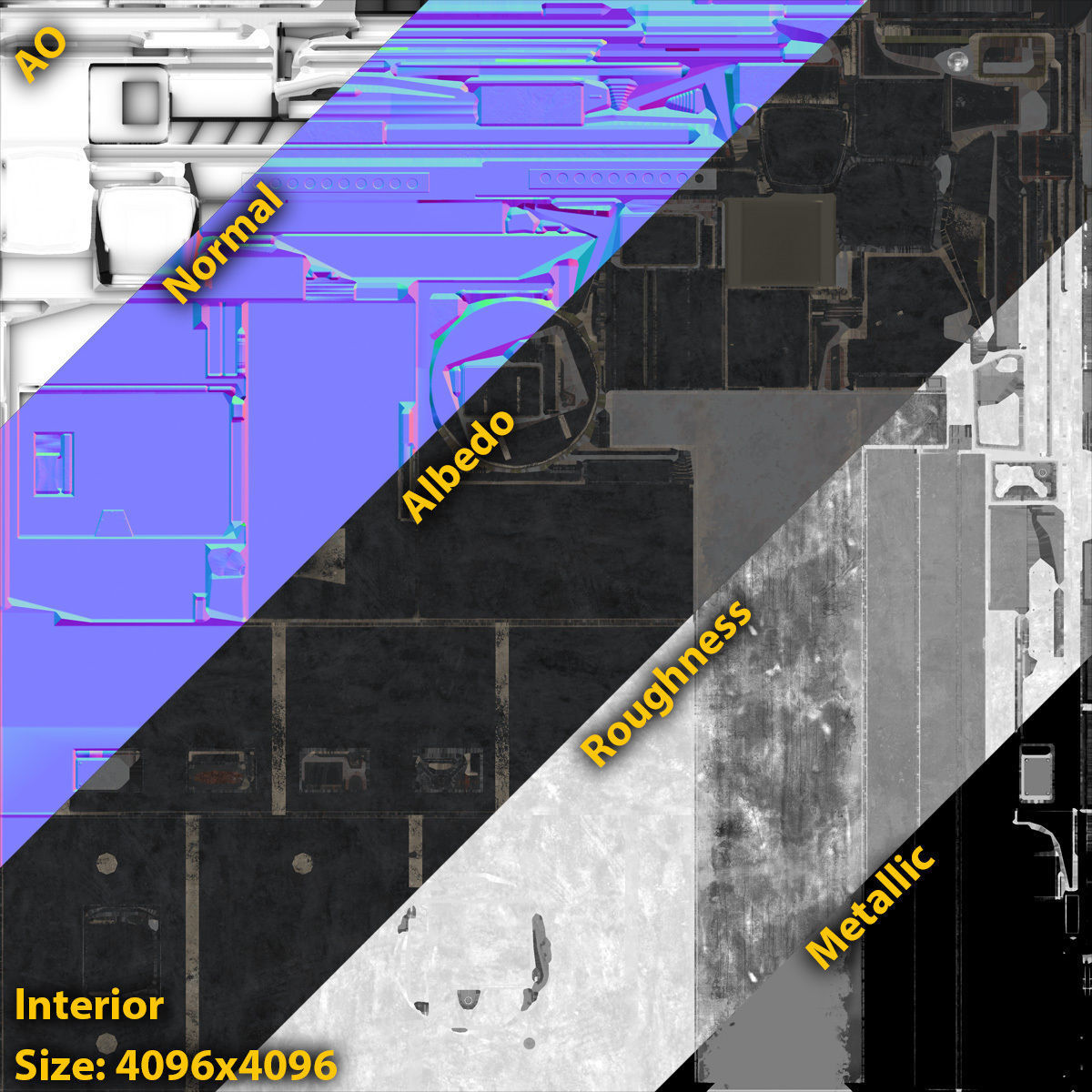 KrAZ Shrek and Fiona MPV Low-poly 3D model_23