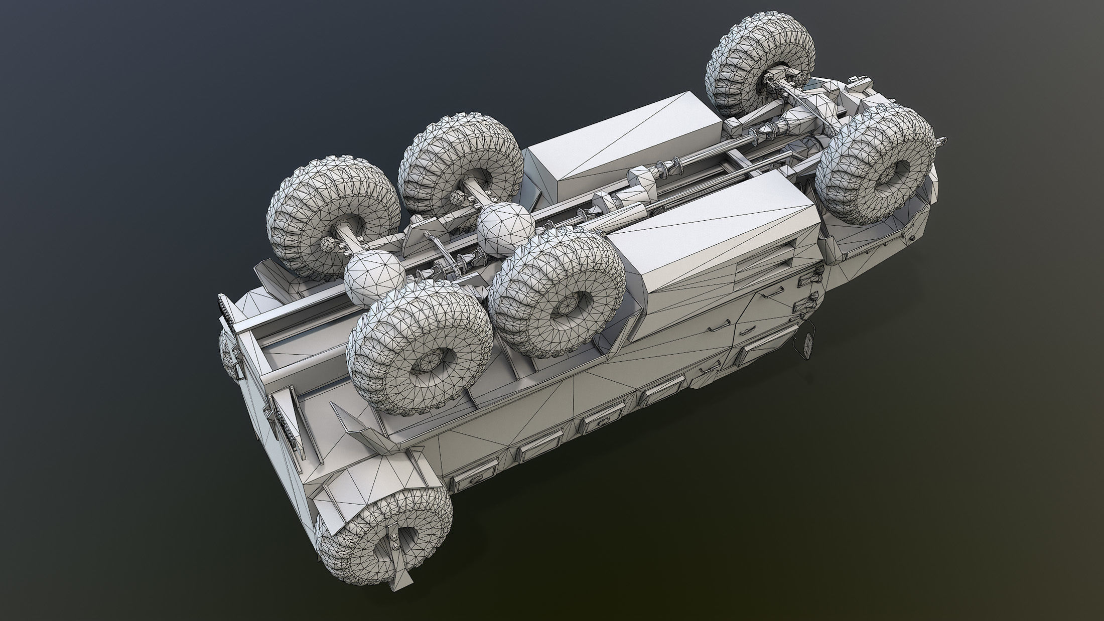 KrAZ Shrek and Fiona MPV Low-poly 3D model_20