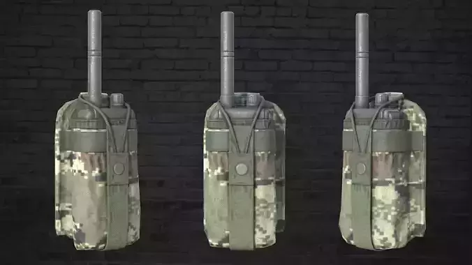 MILITARY Game Ready Croatian Radio Low-poly 3D model