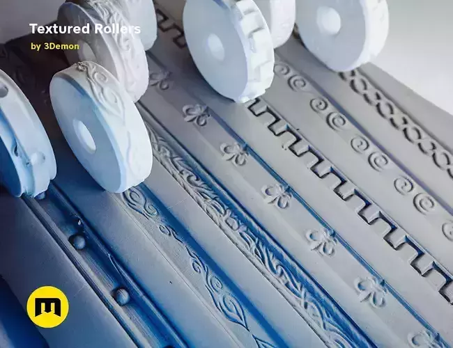 Stamp wheels for Clay 3D print model