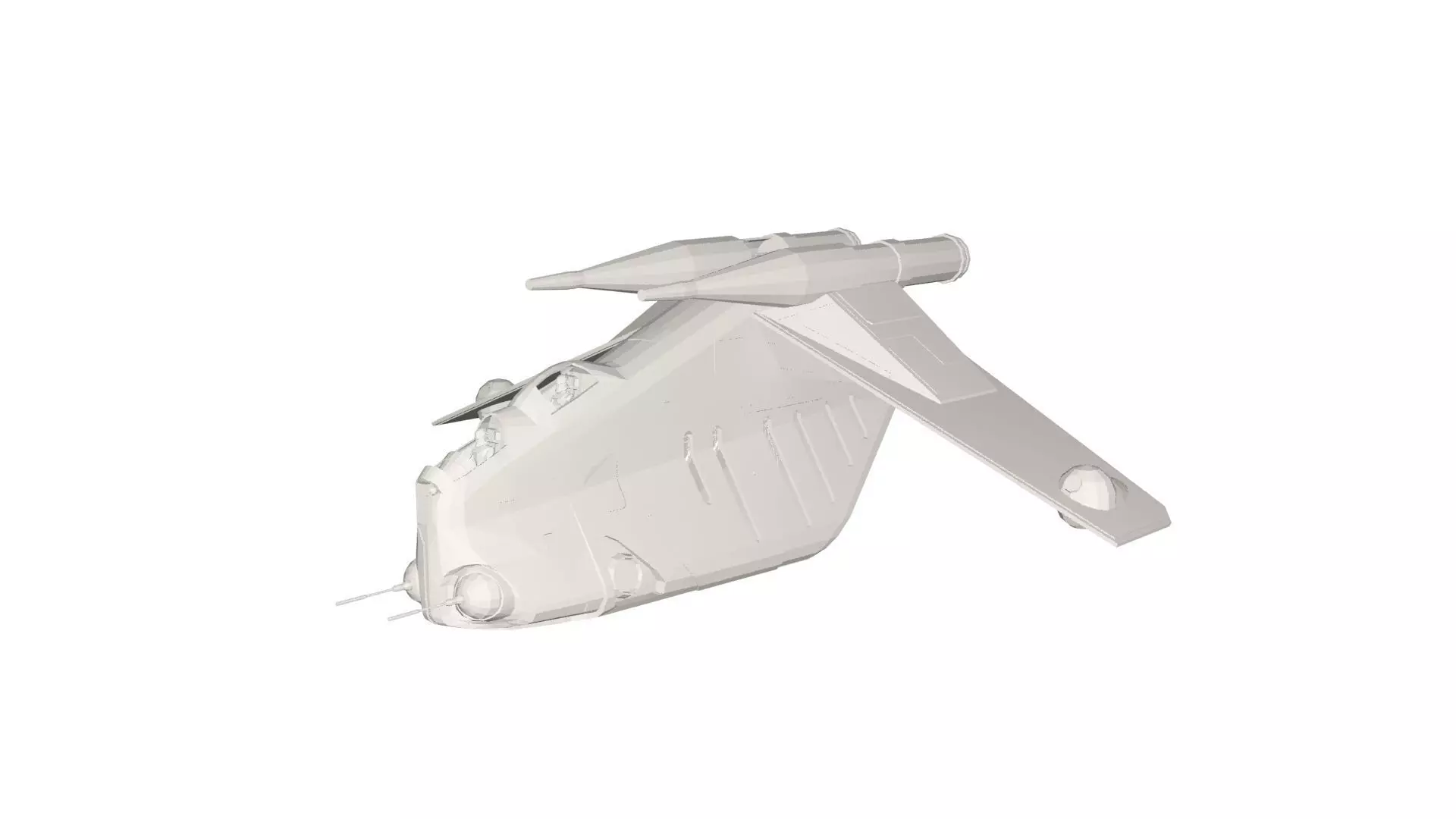 Spaceship concept 3D model