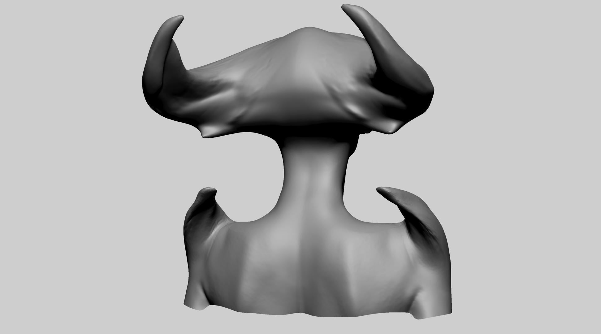 Fantasy Female Head F 3D model_3