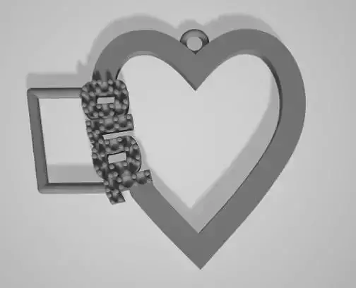 Diamond 1010 Heart Charm Pendant