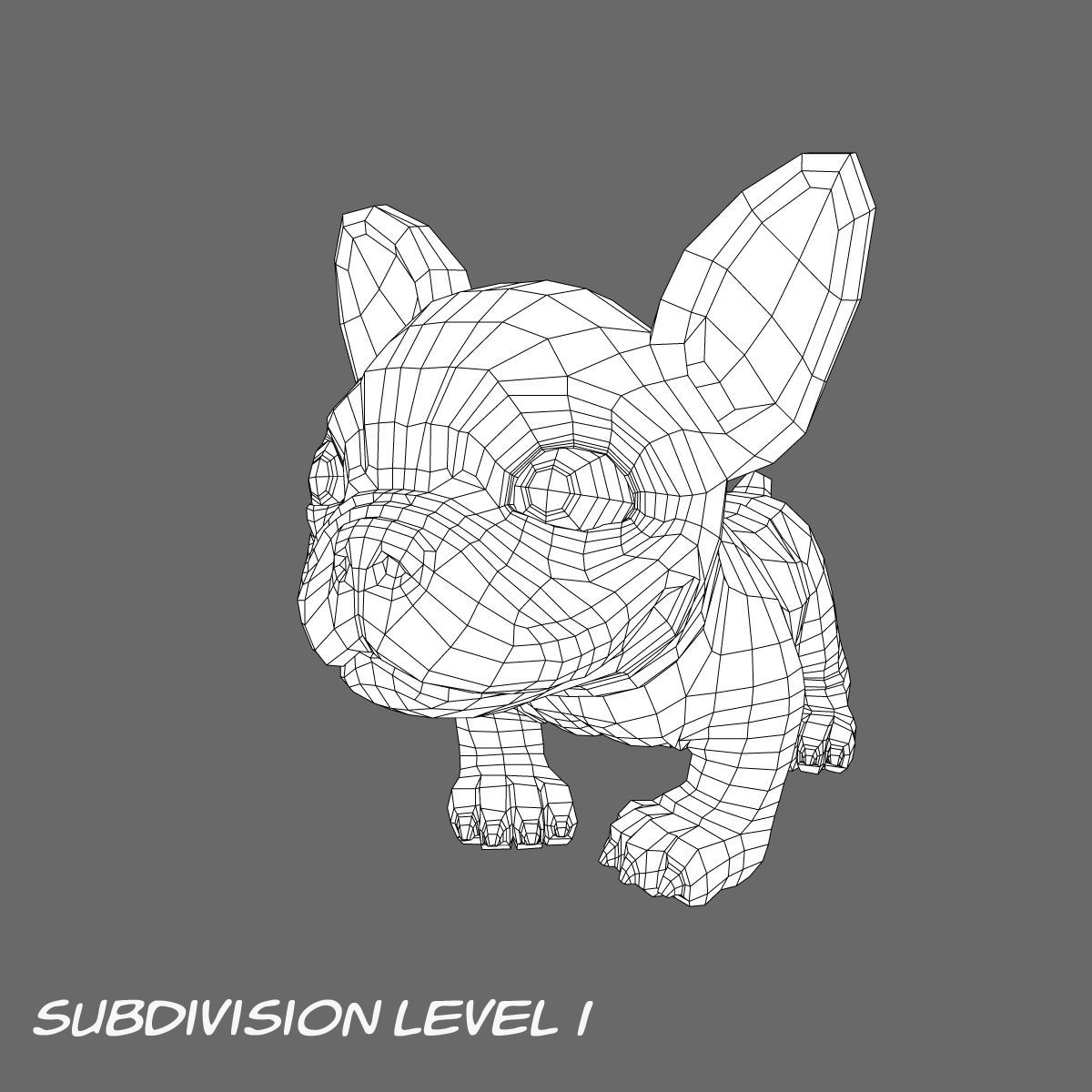 Puppy with Morphs 3D model_14