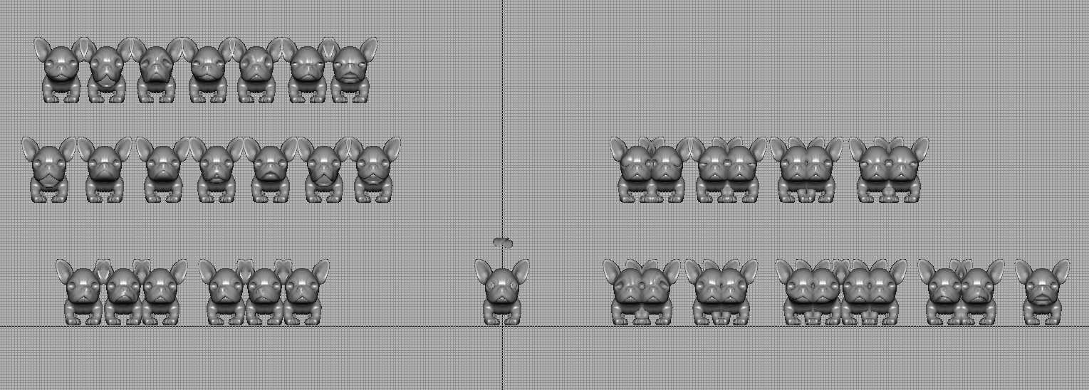 Puppy with Morphs 3D model_21