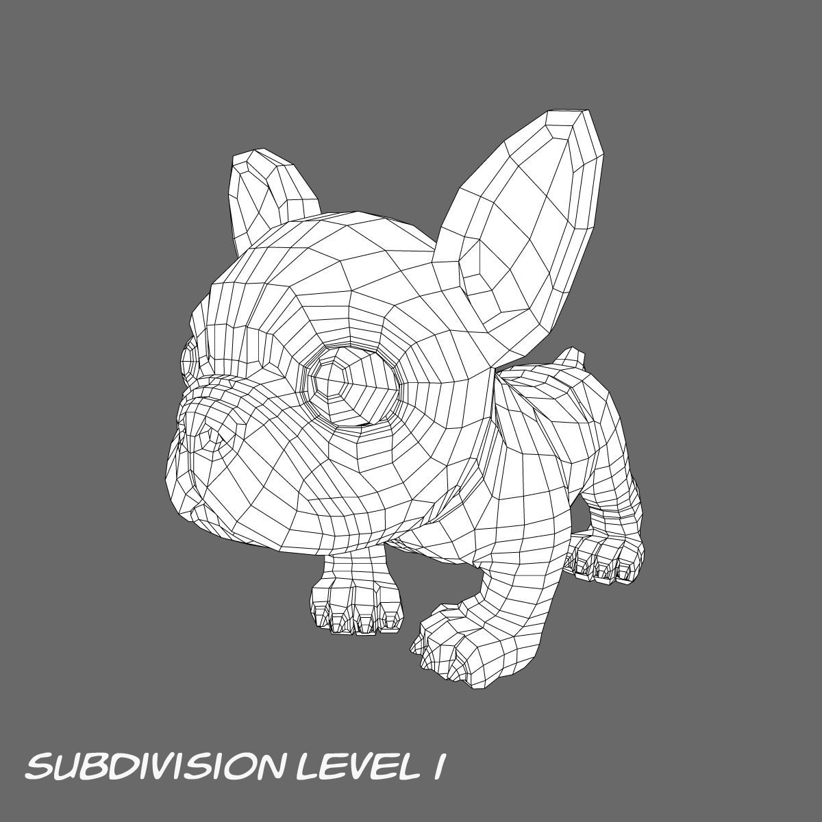 Puppy with Morphs 3D model_13