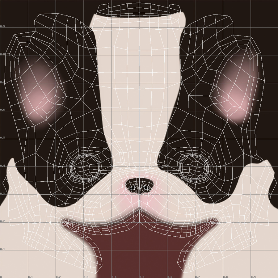 Puppy with Morphs 3D model_20