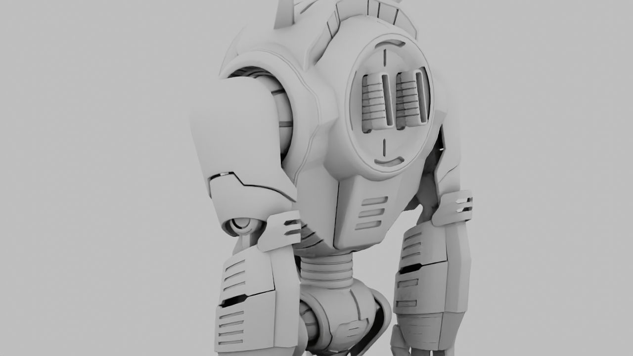Planet expedition robot rigged - animated 3D model_19