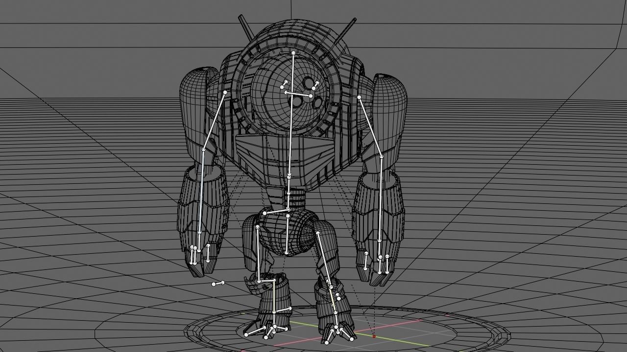 Planet expedition robot rigged - animated 3D model_24