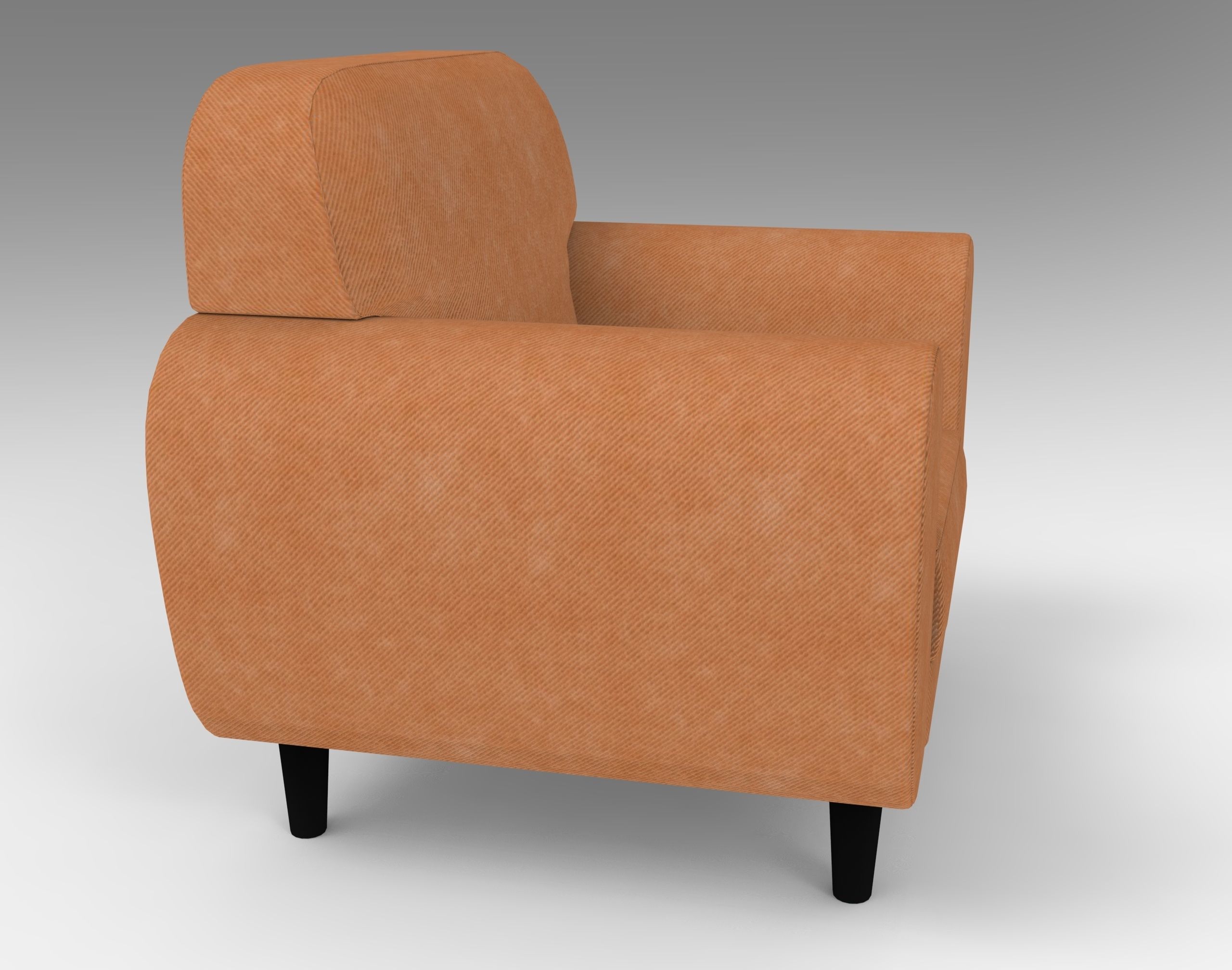 Robin Single Sofa VR  Low-poly 3D model_5