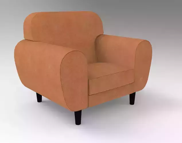 Robin Single Sofa VR  Low-poly 3D model