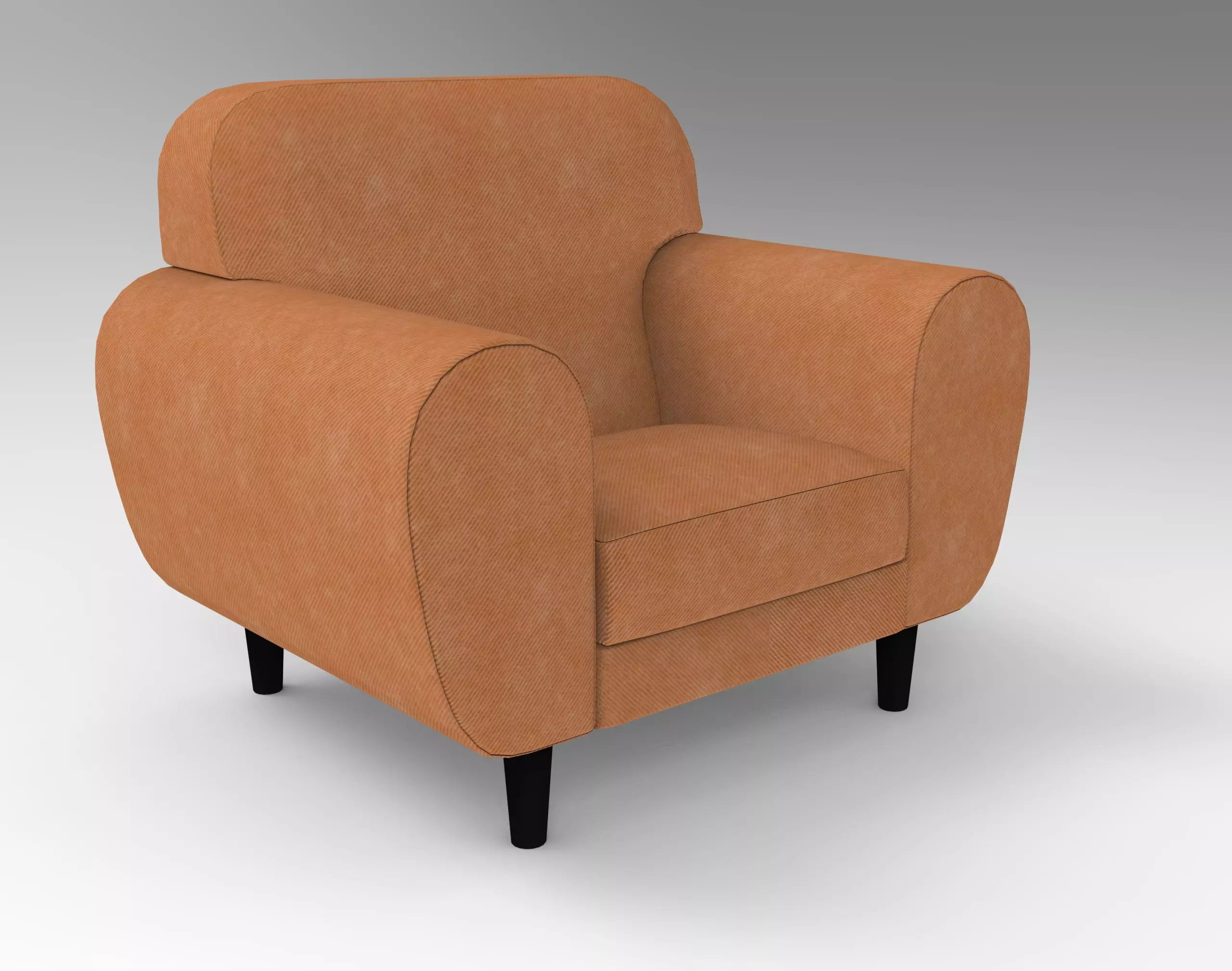 Robin Single Sofa VR  Low-poly 3D model_0