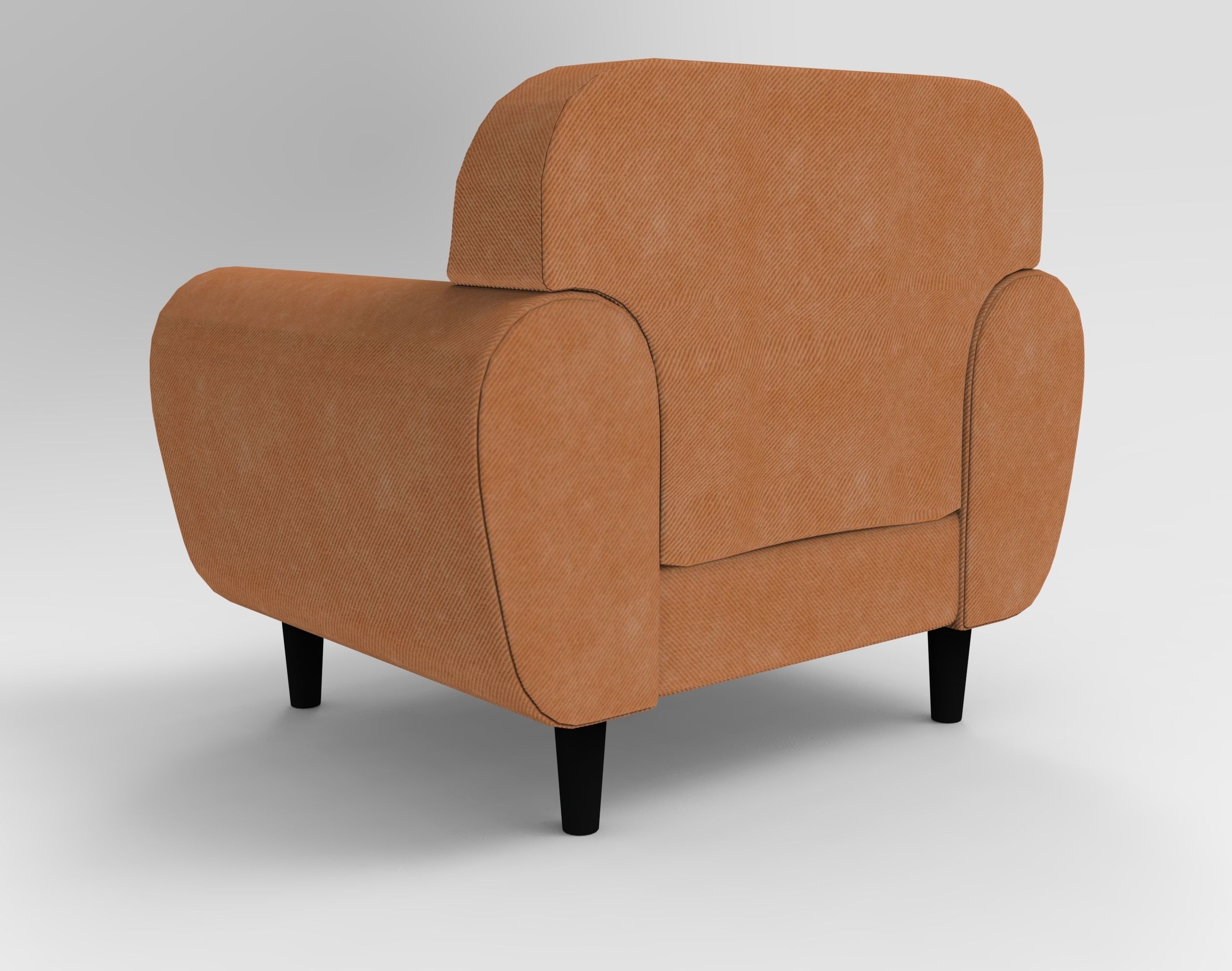 Robin Single Sofa VR  Low-poly 3D model_2