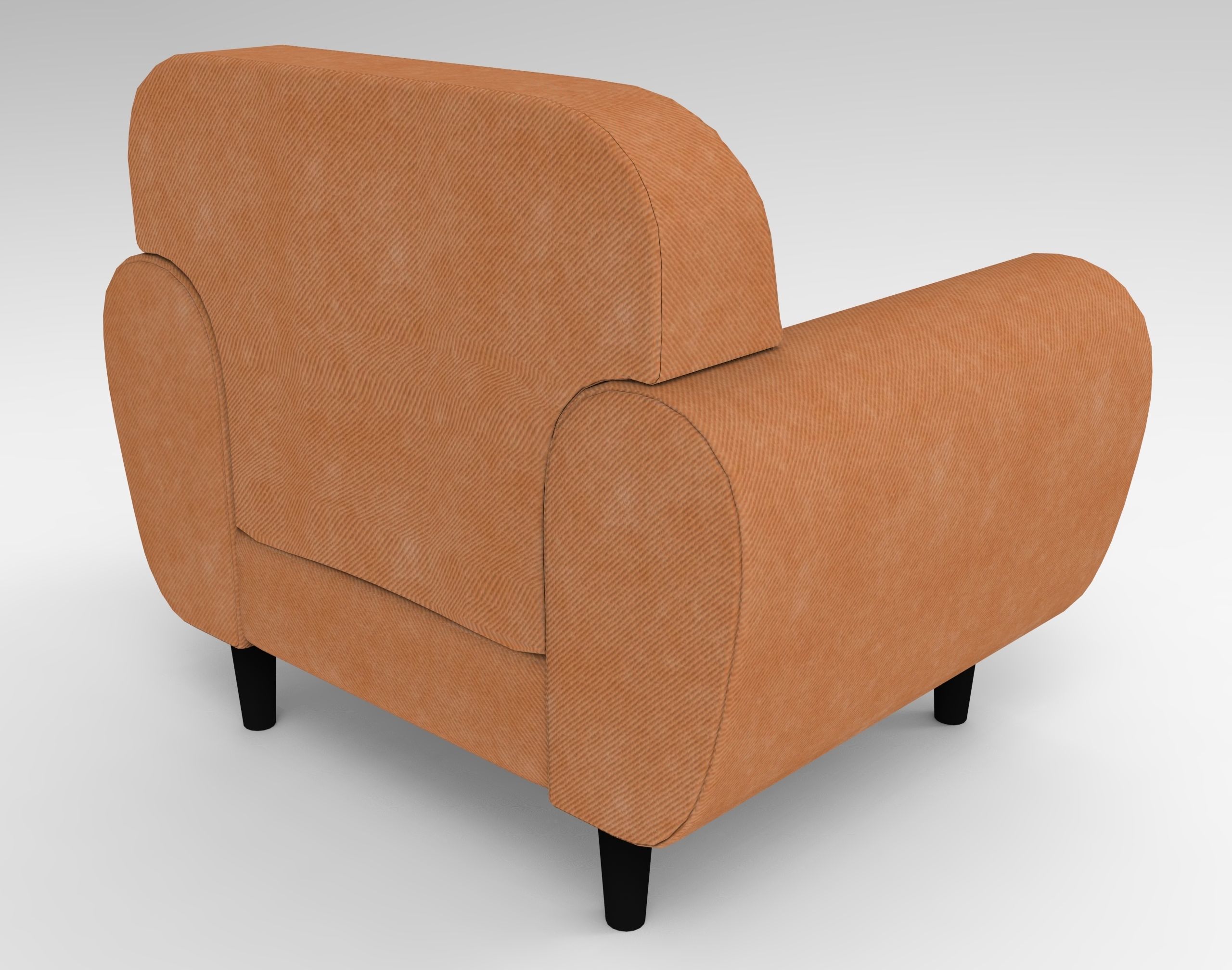 Robin Single Sofa VR  Low-poly 3D model_4