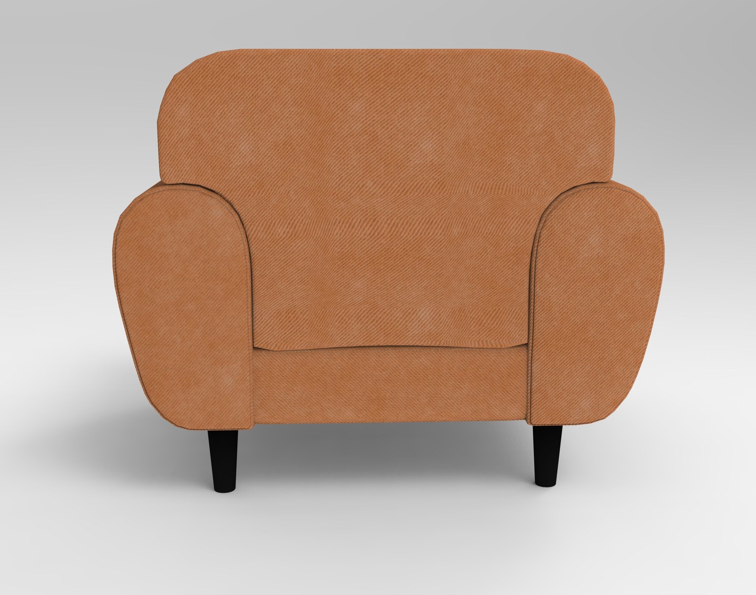 Robin Single Sofa VR  Low-poly 3D model_3