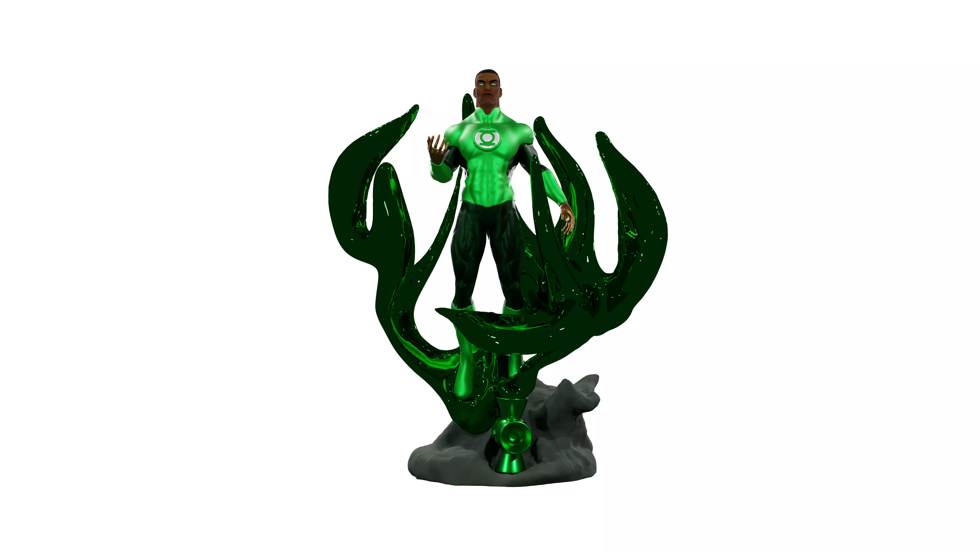 green lantern ready for 3d printing 3D print model