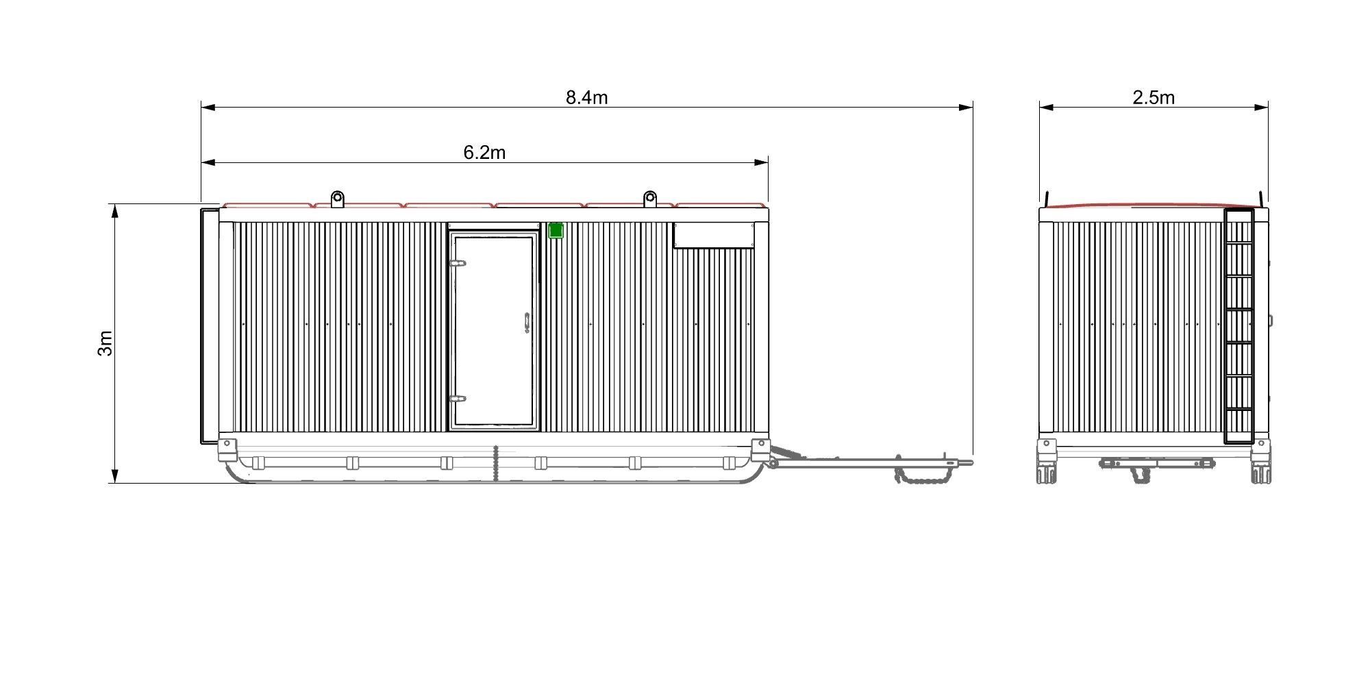 TRAILER portable building on wheels 3D Model Collection_13