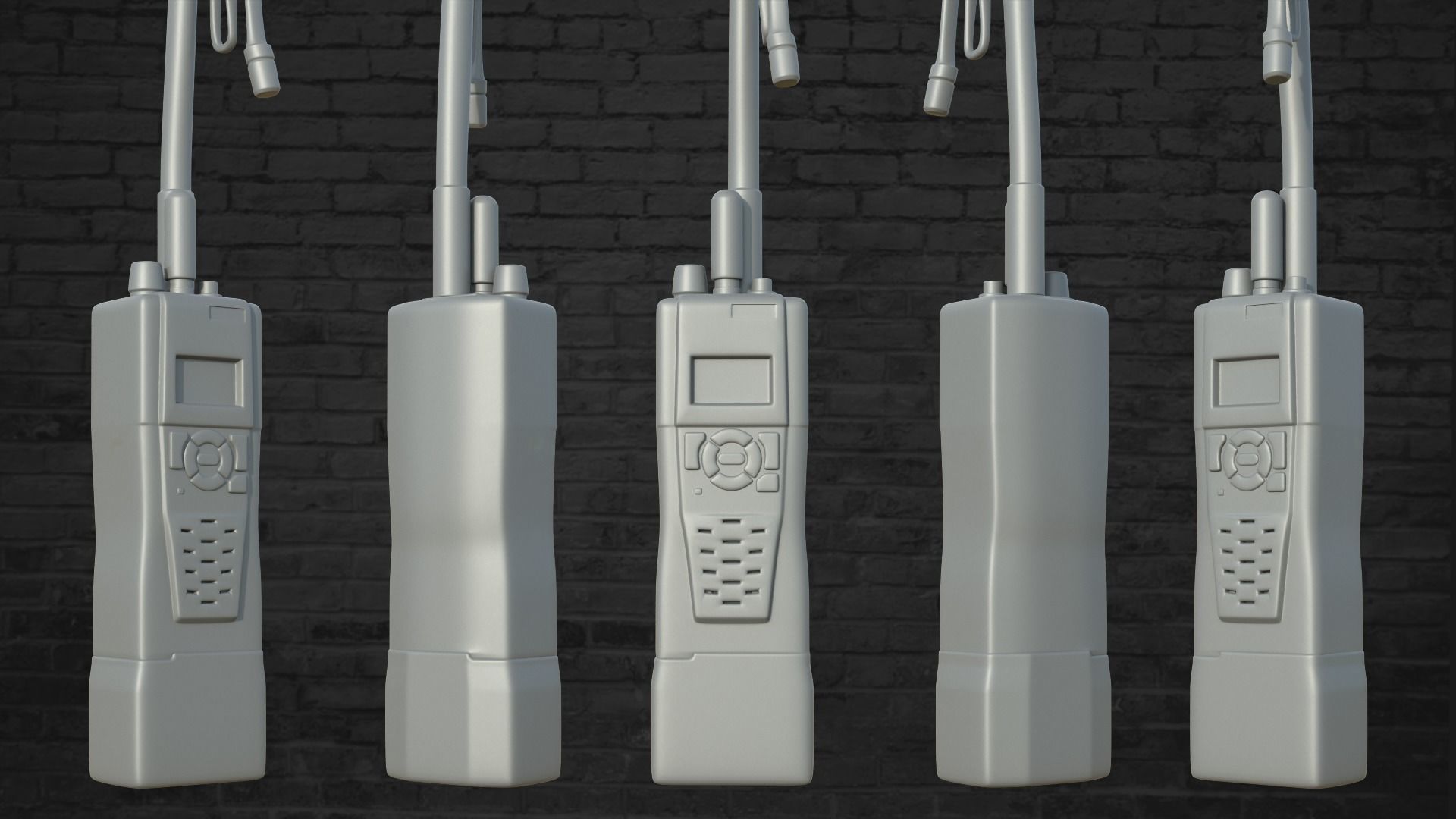 MILITARY Game Ready Spear Head Radio  Low-poly 3D model_2