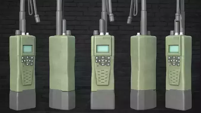 MILITARY Game Ready Spear Head Radio  Low-poly 3D model