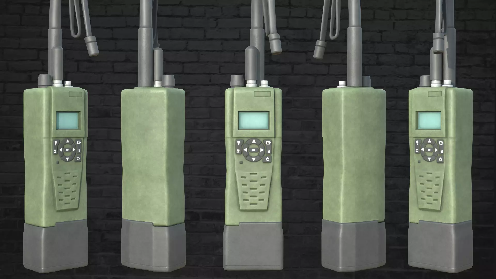 MILITARY Game Ready Spear Head Radio  Low-poly 3D model_0