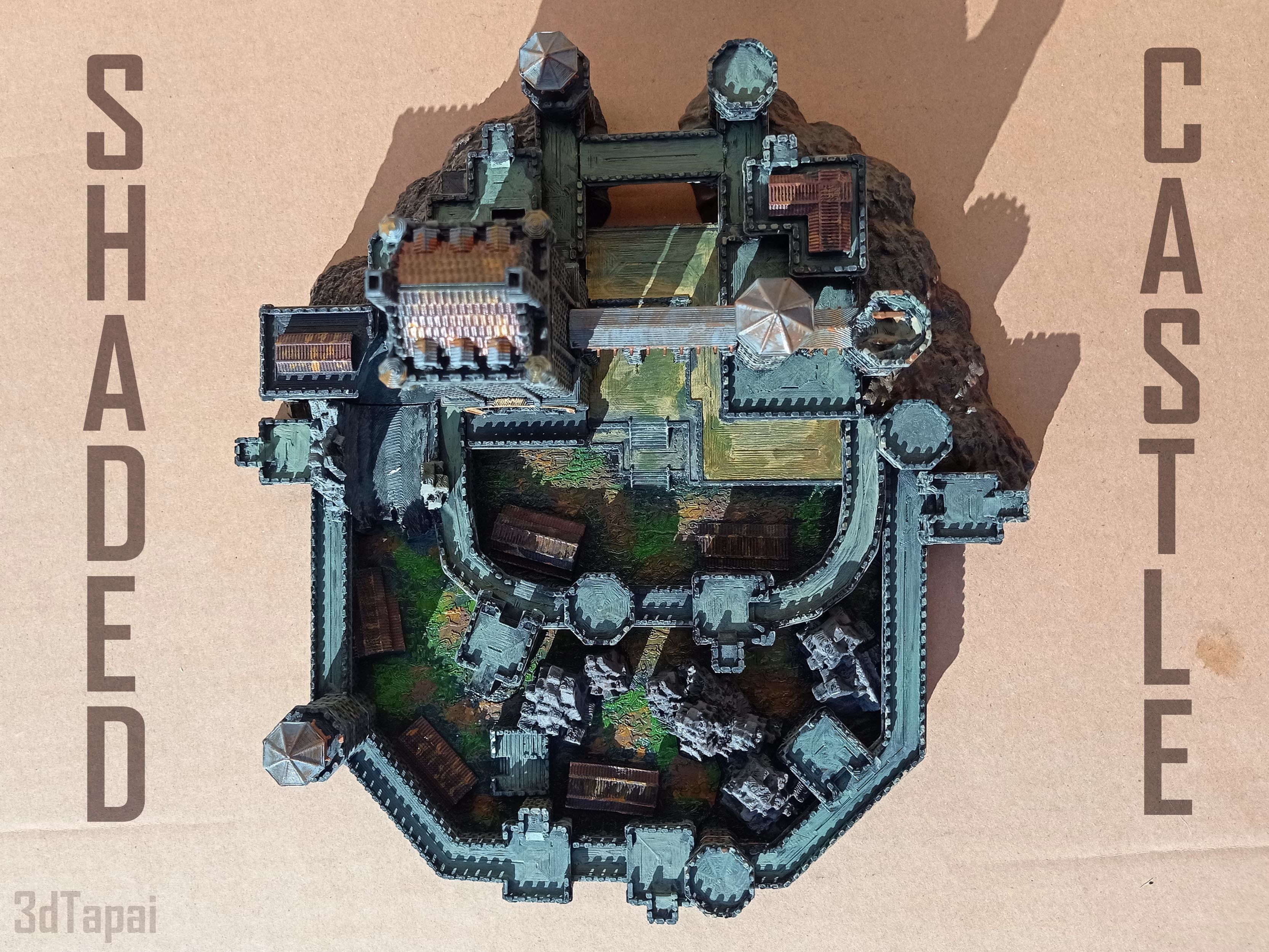 Elden Ring  Shaded castle dicetower 3D print model_5