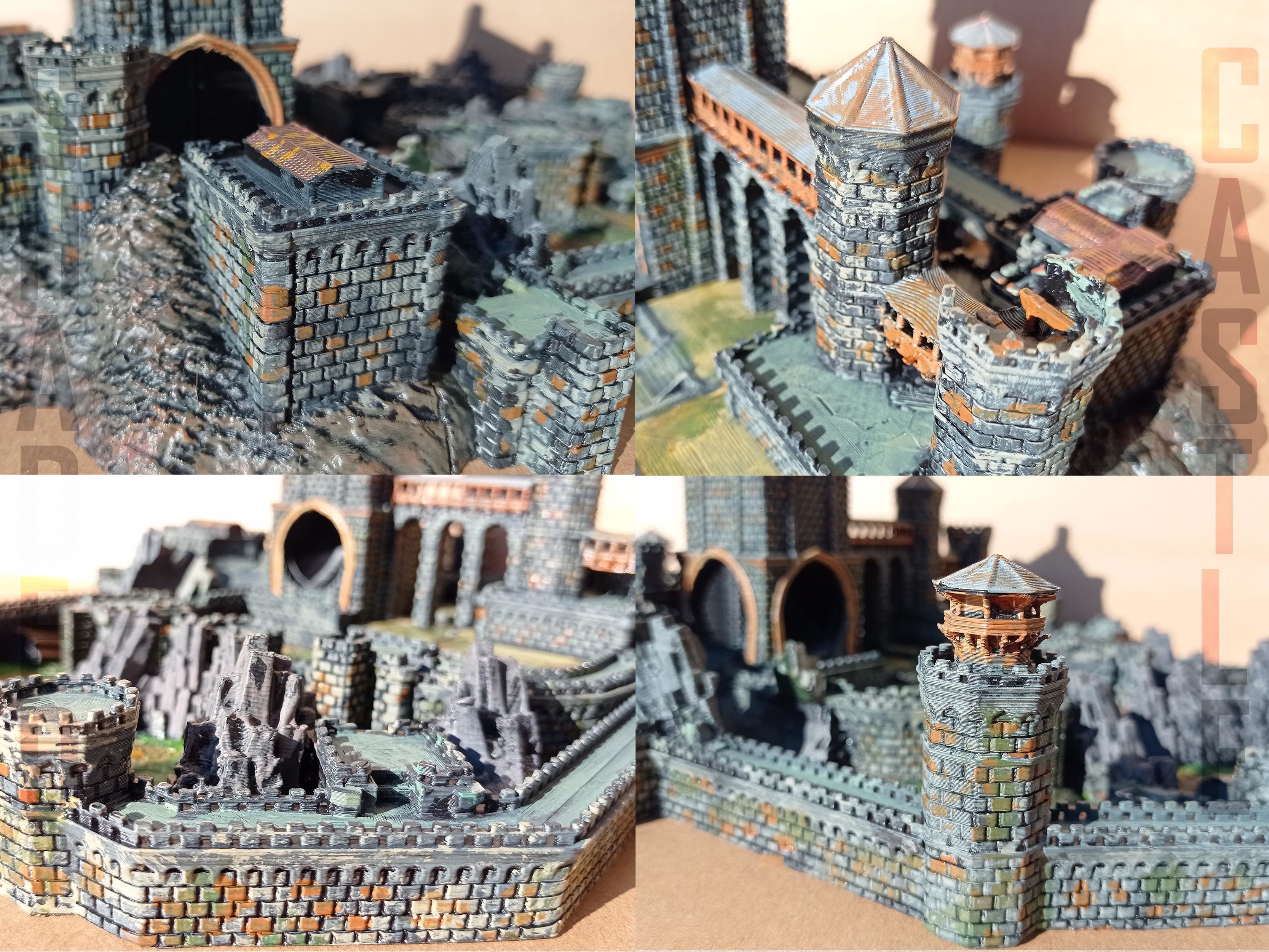Elden Ring  Shaded castle dicetower 3D print model_6