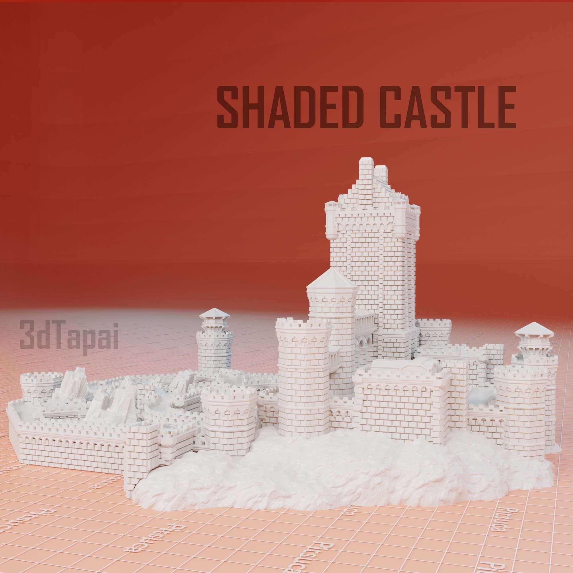 Elden Ring  Shaded castle dicetower 3D print model_9