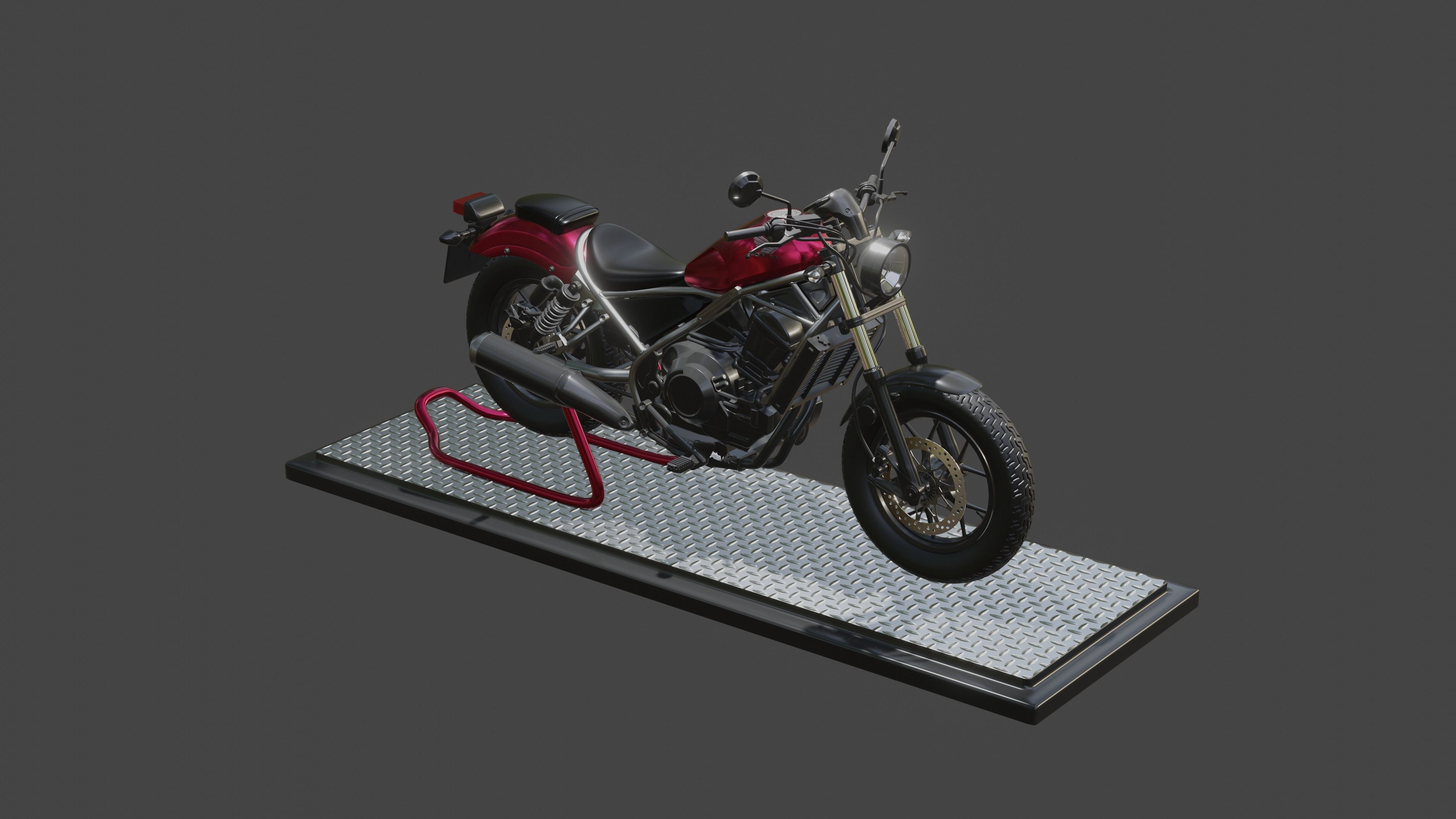 2022 Rebel 1100  3D model_11