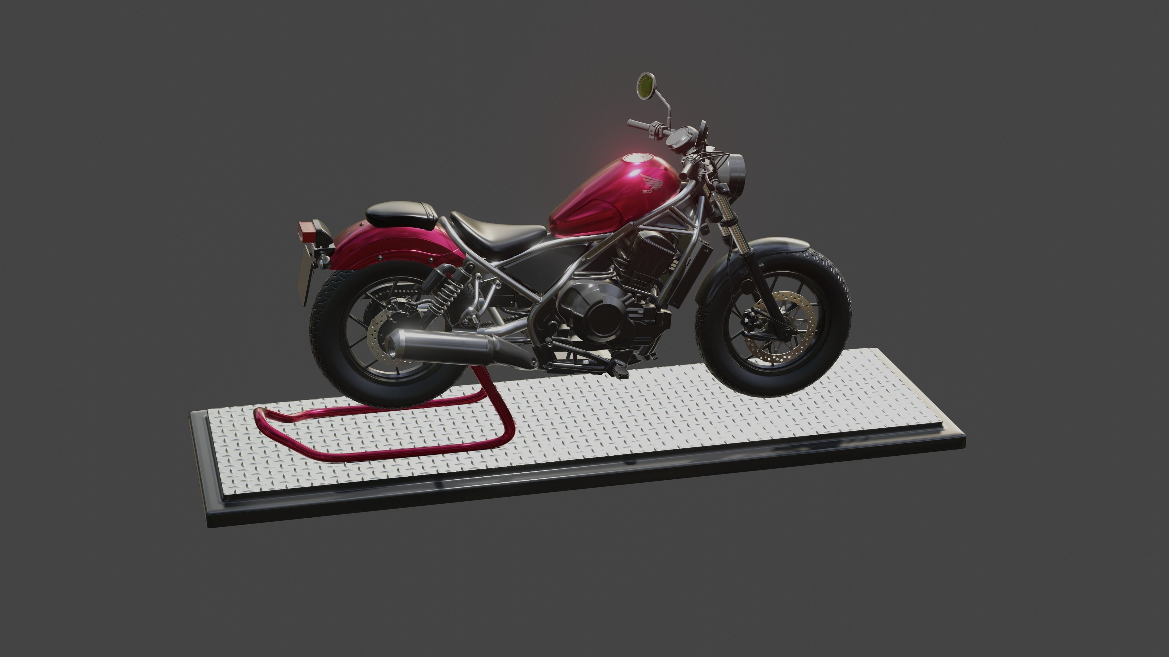 2022 Rebel 1100  3D model_12