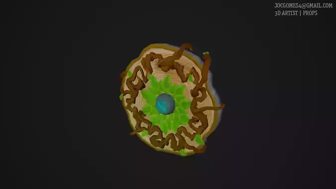 Druids Shield handpainted