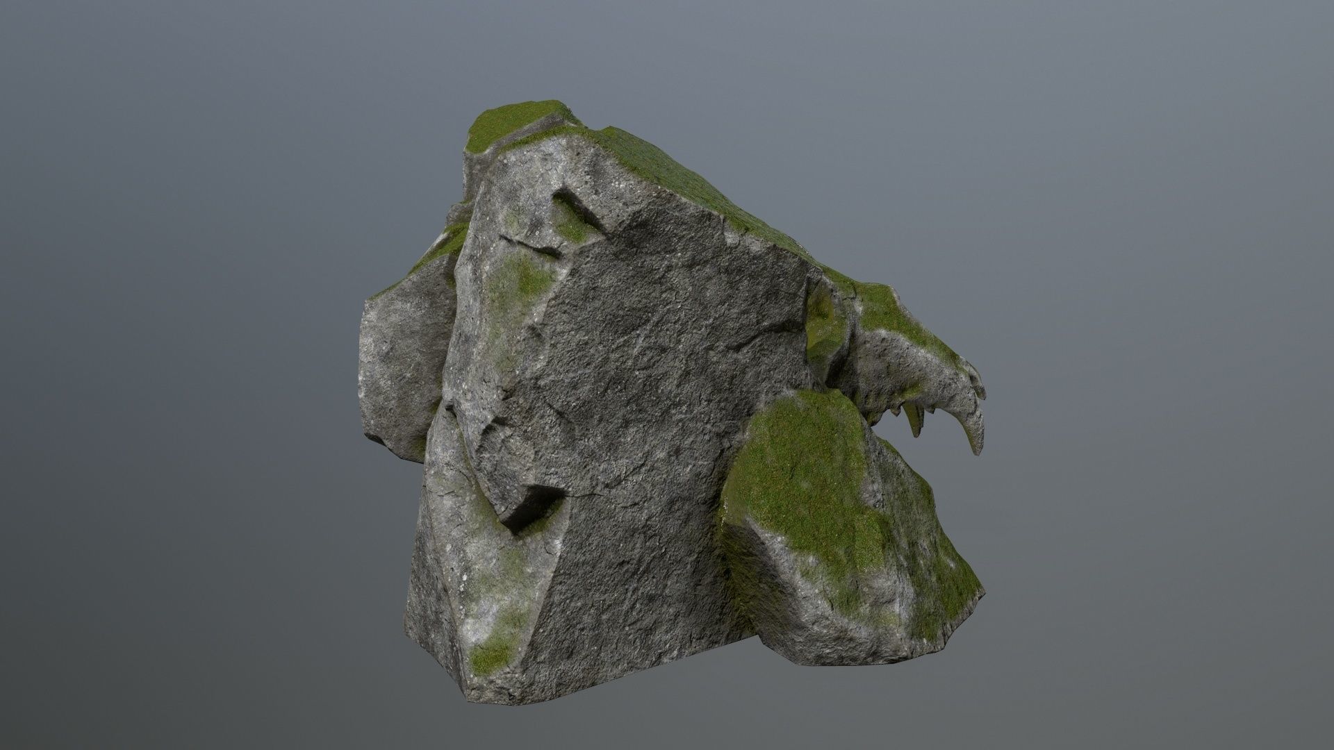 skull gate Low-poly 3D model_6