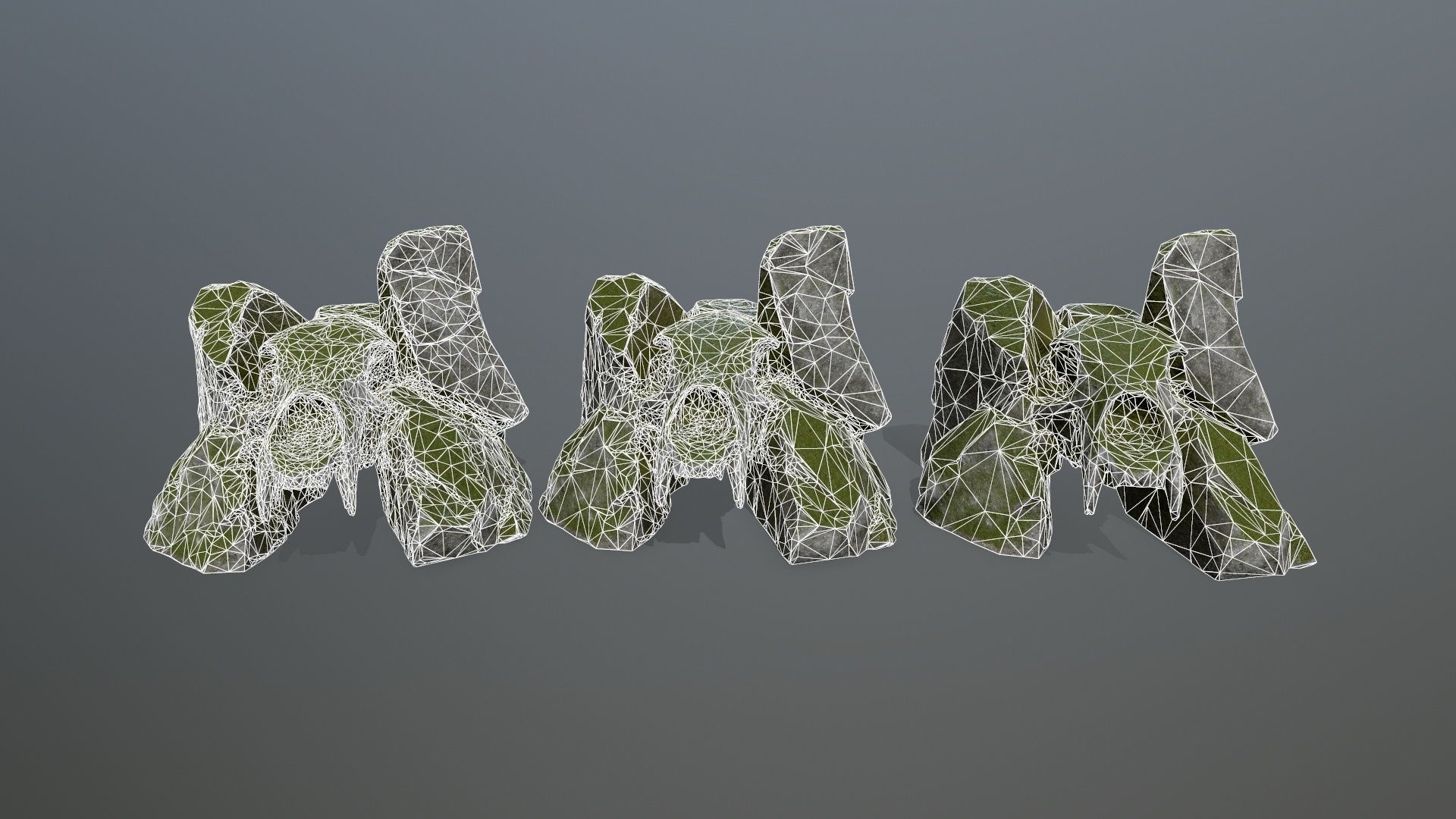 skull gate Low-poly 3D model_15