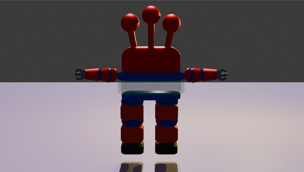 3D character Robot Robie Low-poly 3D model_3