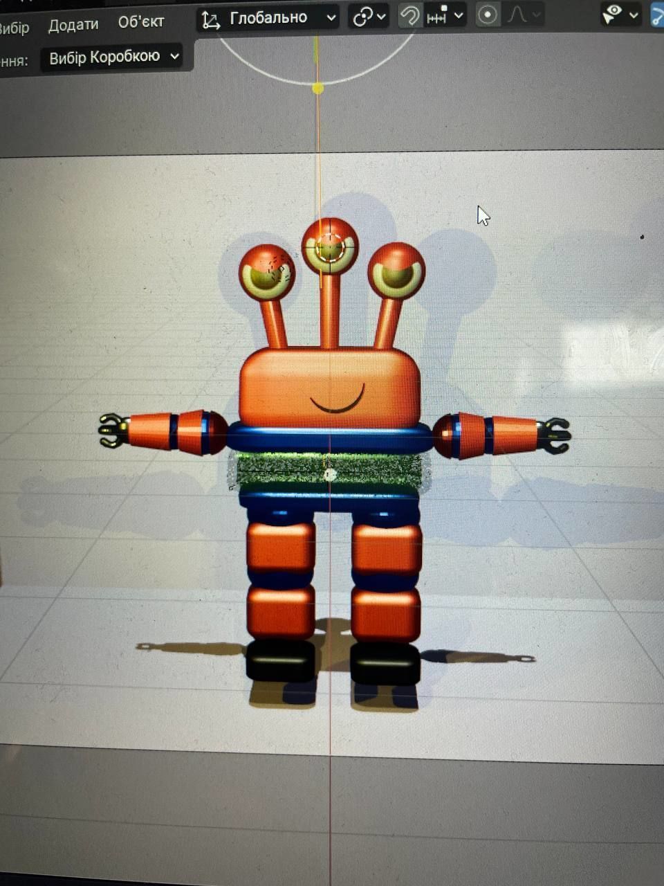 3D character Robot Robie Low-poly 3D model_4