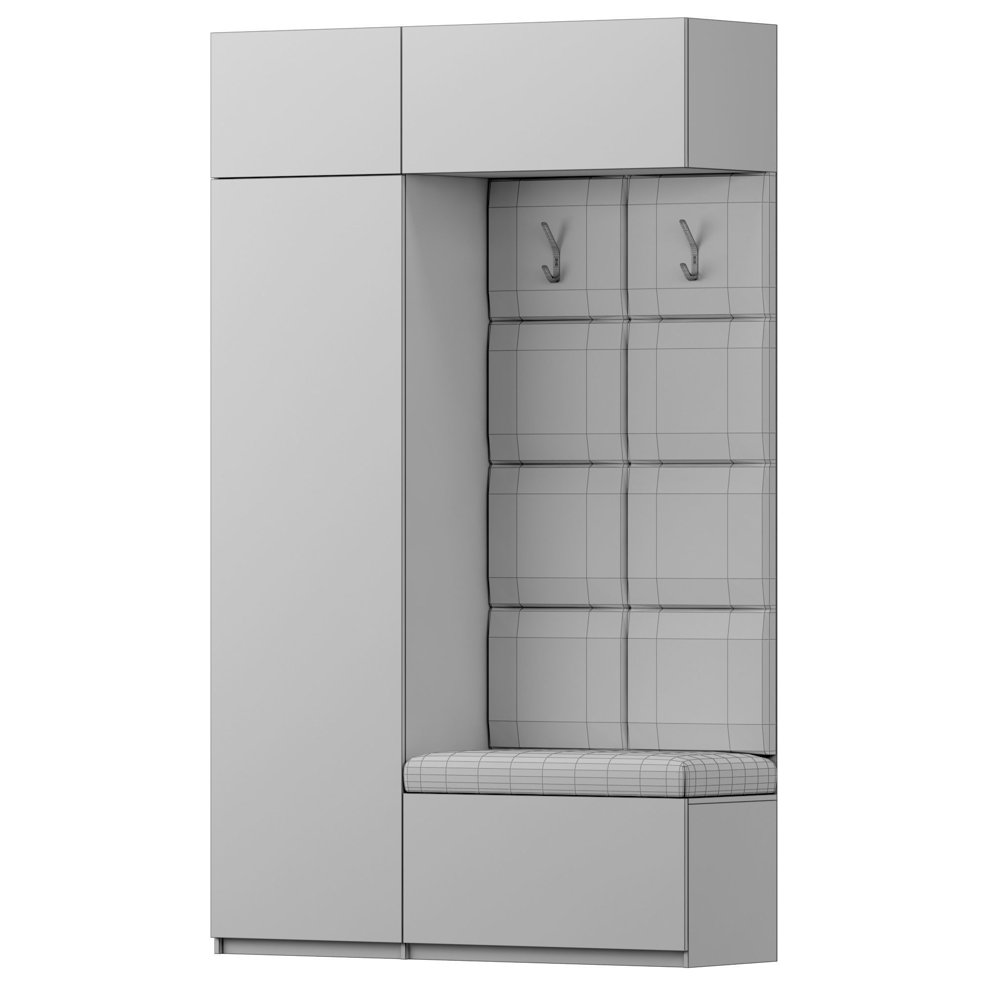 Hallway 8 with 2 materials 3D model_6