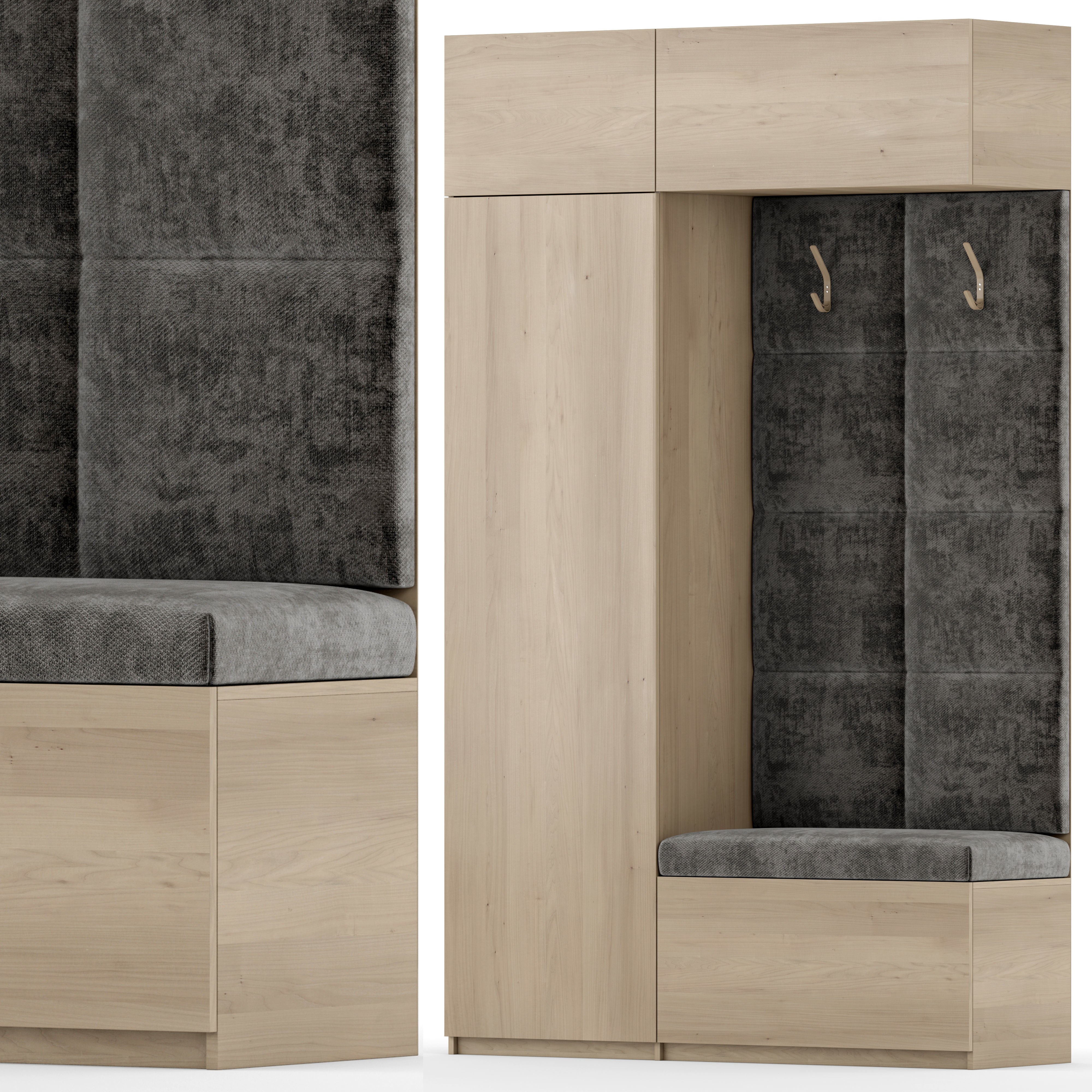 Hallway 8 with 2 materials 3D model_1