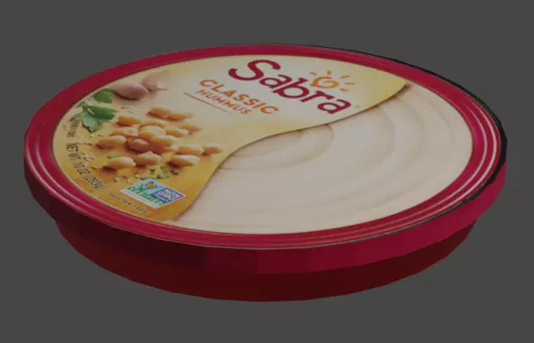 SABRA HUMMUS XL DELUXE Free low-poly 3D model_0