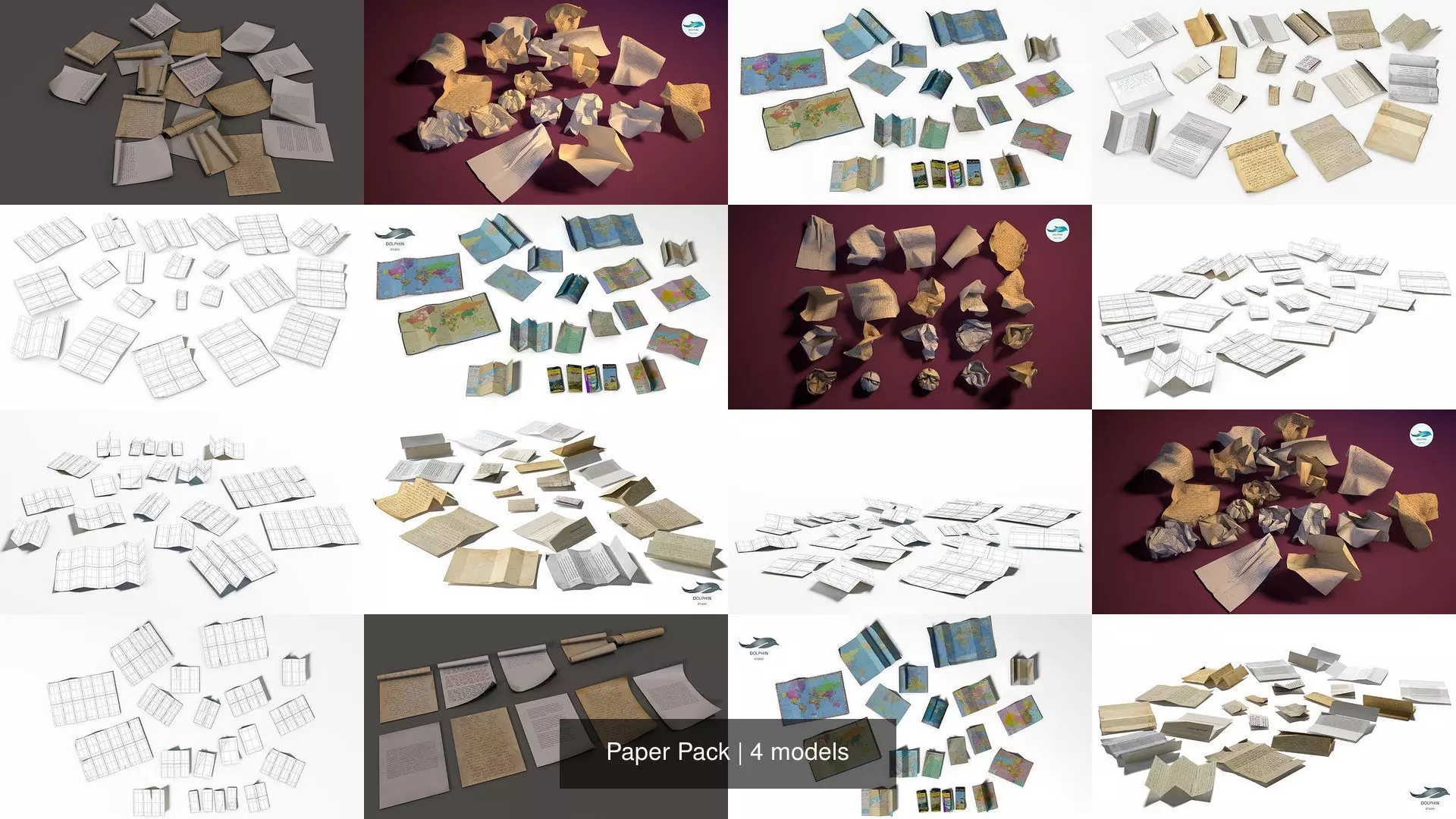 Paper Pack 3D Model Collection_0