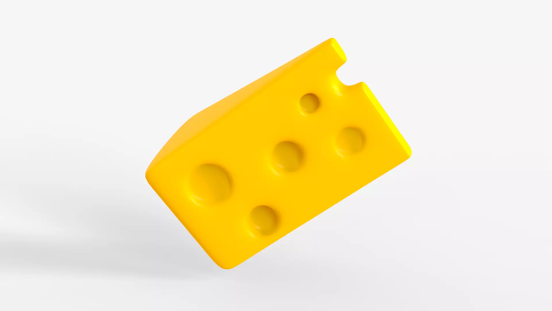 Toon Cheese 3D model_0