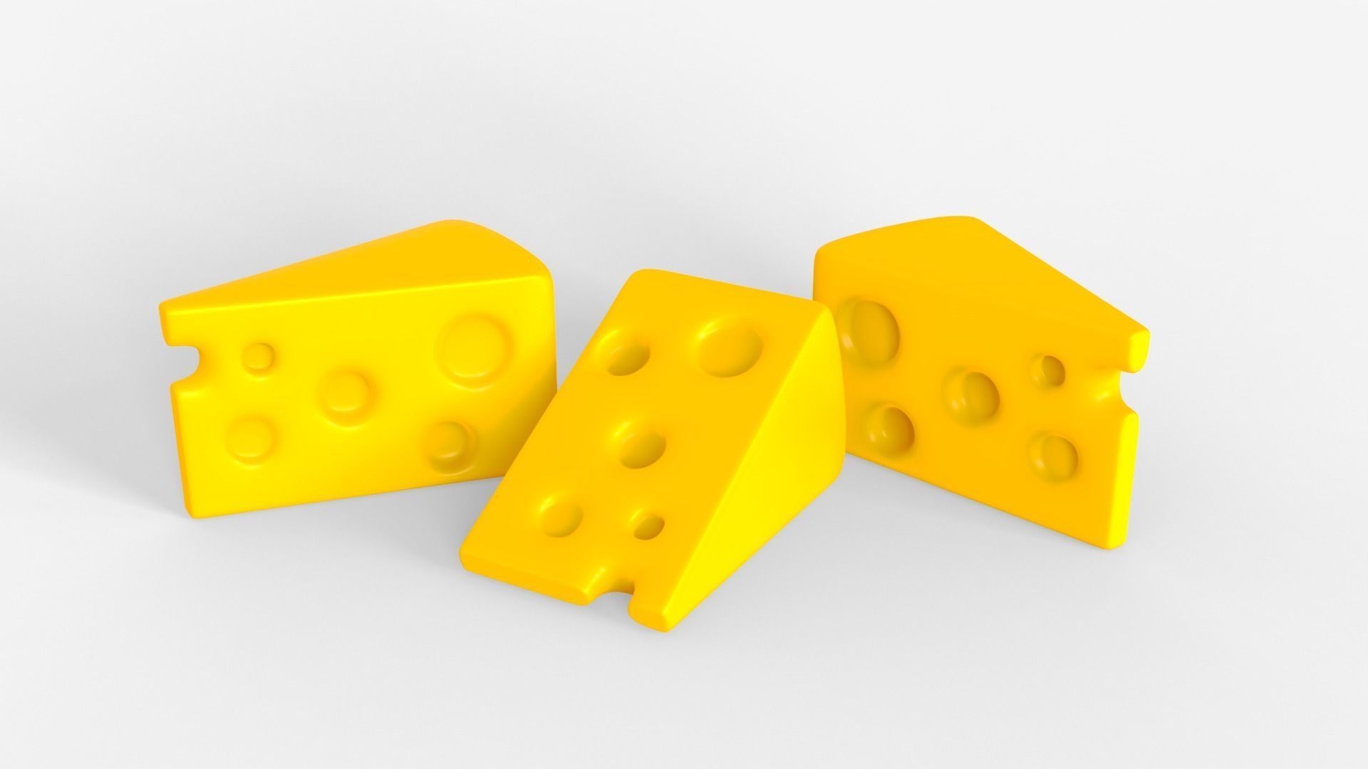 Toon Cheese 3D model_5