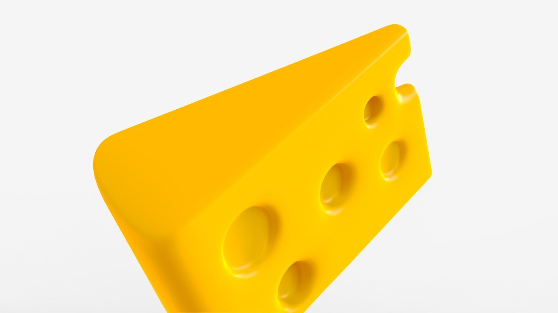 Toon Cheese 3D model_4