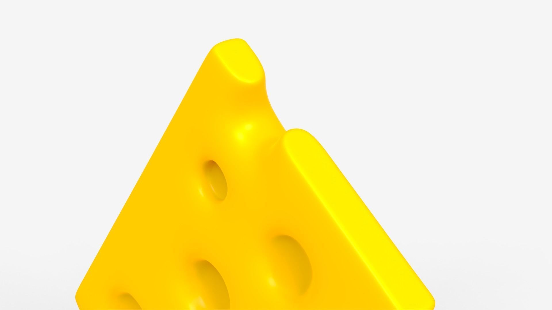 Toon Cheese 3D model_1