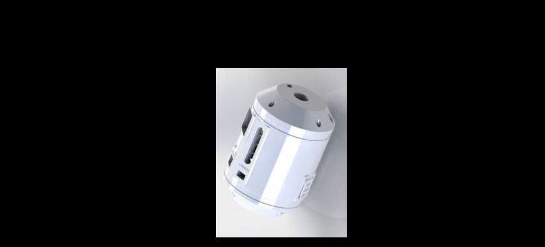 CASE FOR GNSS RECEIVER 3D print model_10